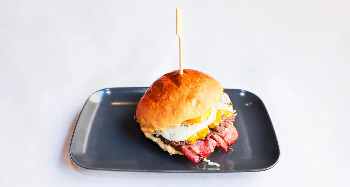 Egg burger-typu smash