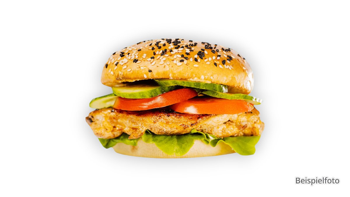 Smiley Chicken Filet Burger Menü