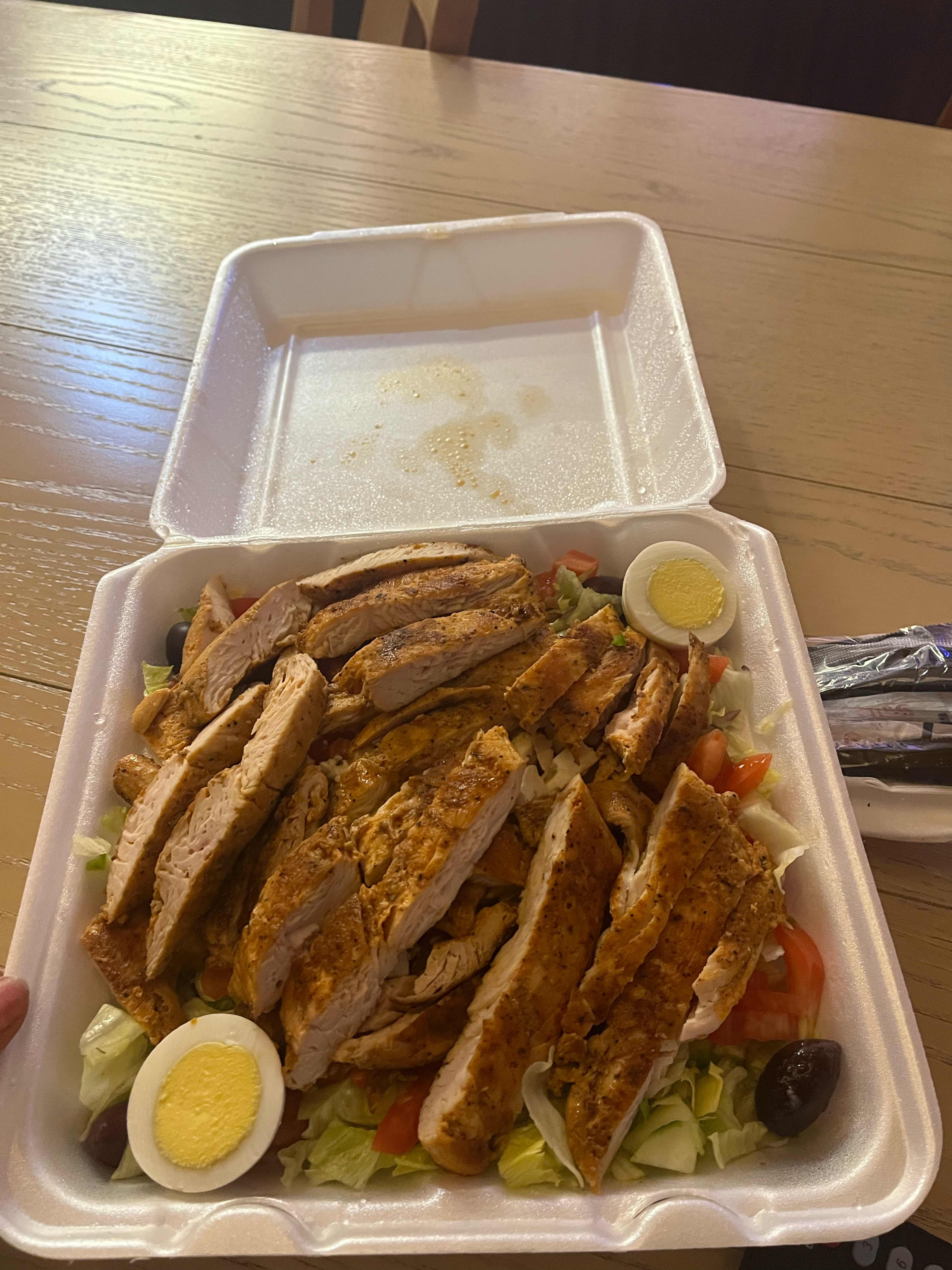 Large Greek Salad w Chicken