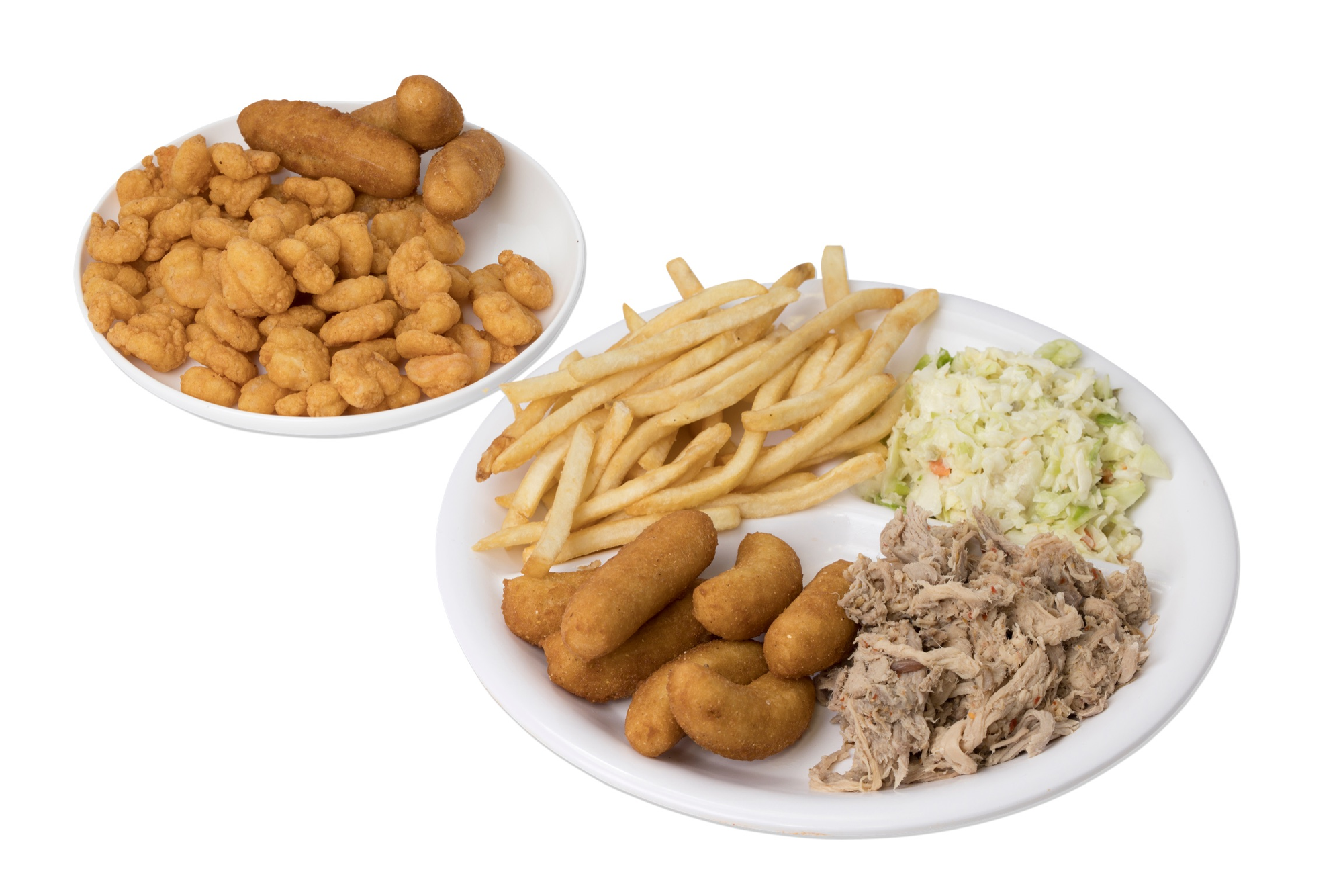 Shrimp and Bar-B-Q Platter