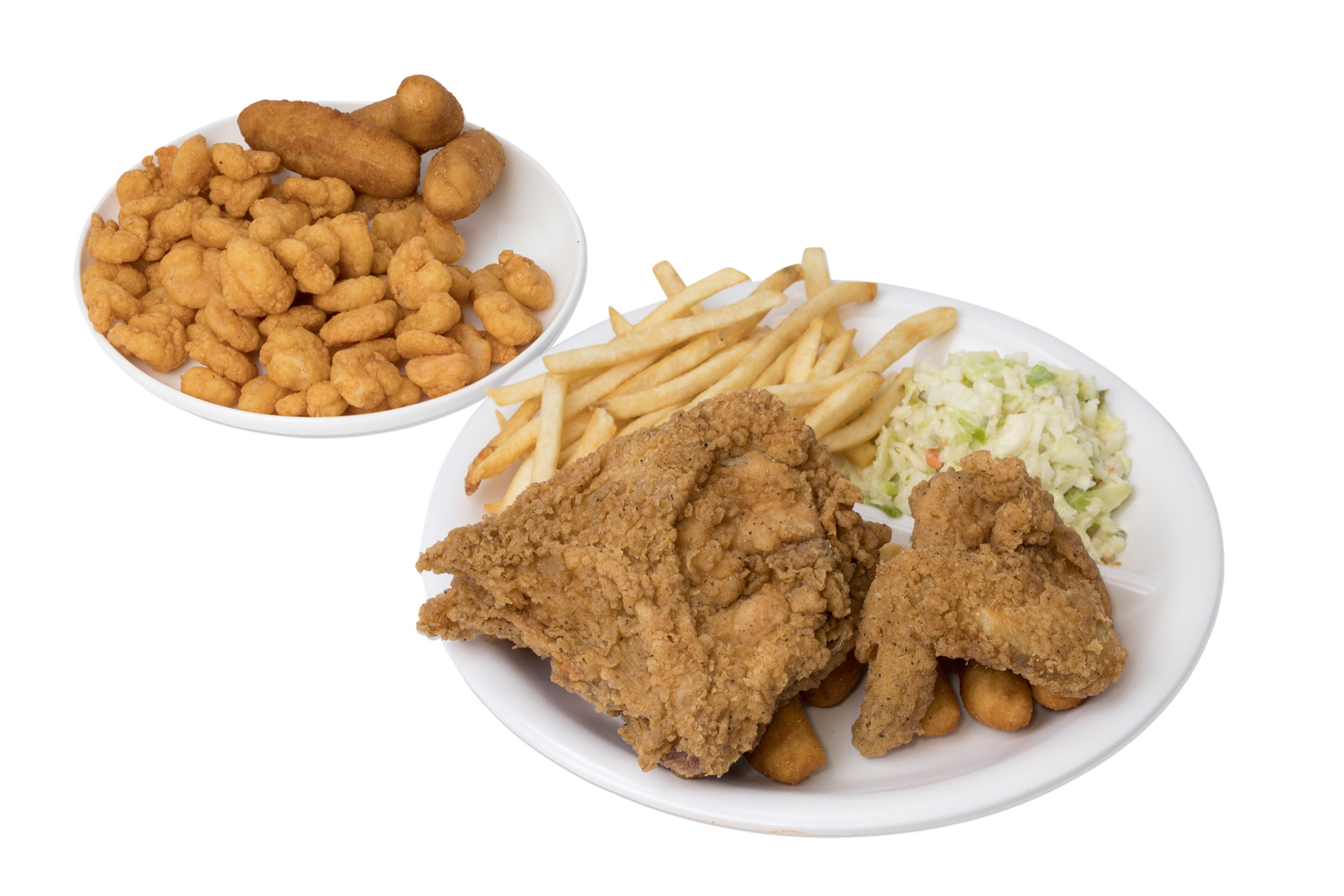 Shrimp and Chicken White Platter