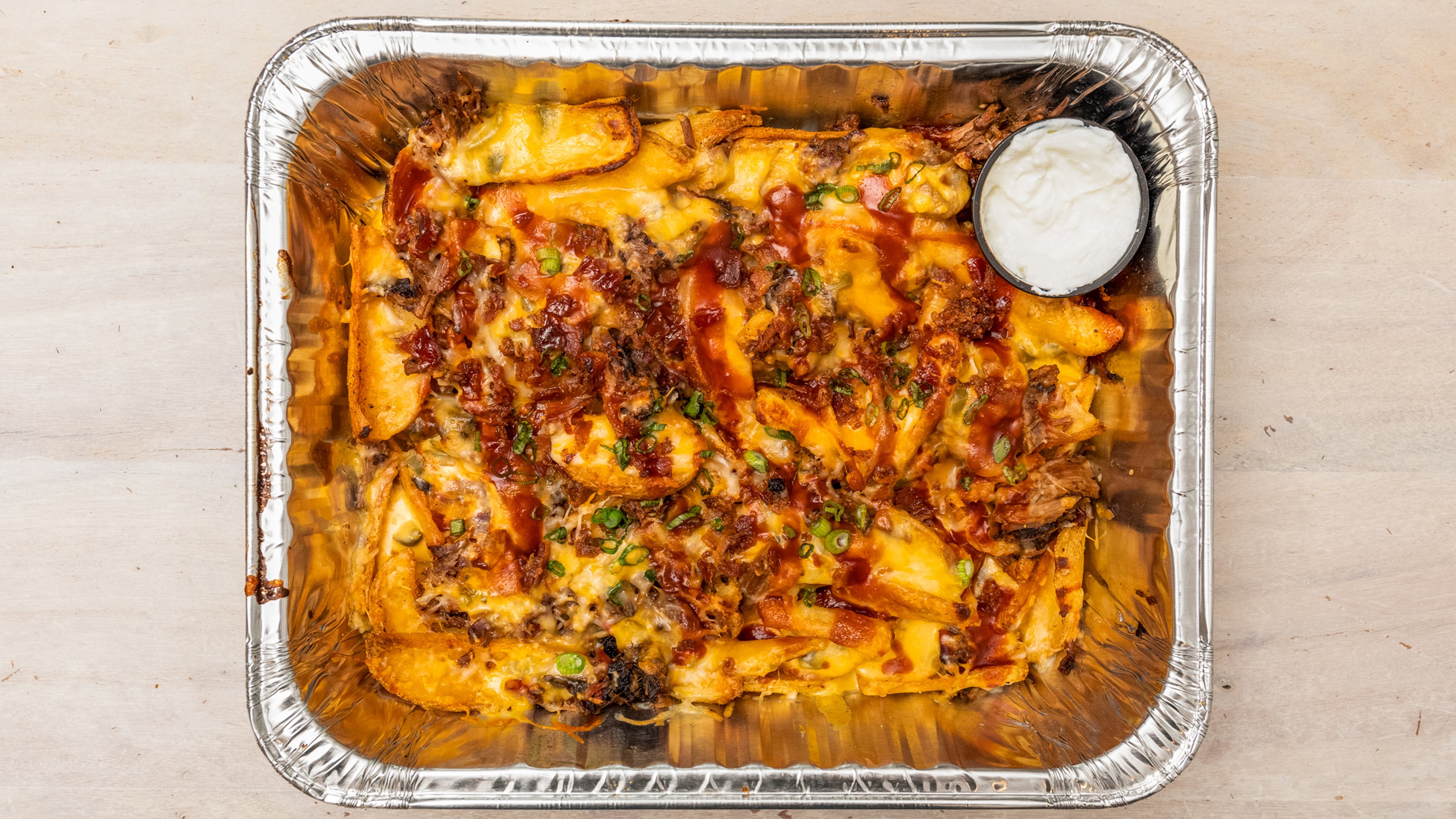 Loaded Fried Potatoes w/ Brisket