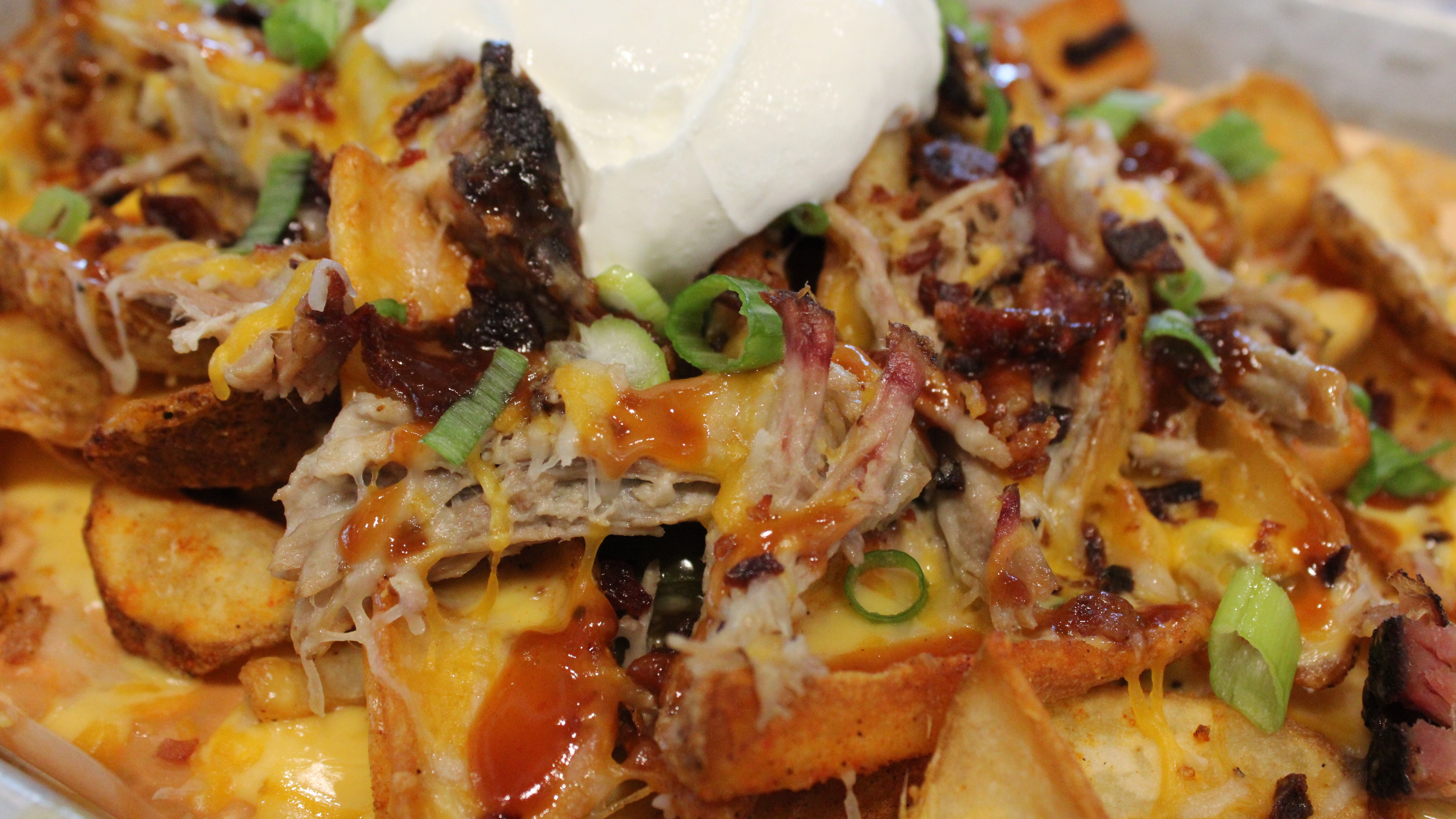 Loaded Fried Potatoes w/ Pork