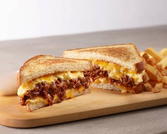 Brisket Stuffed Grilled Cheese