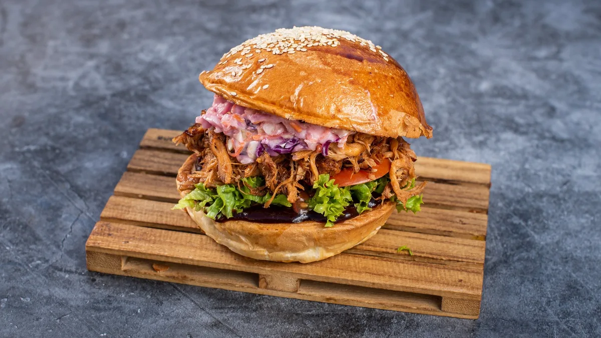 Sajtos Pulled pork