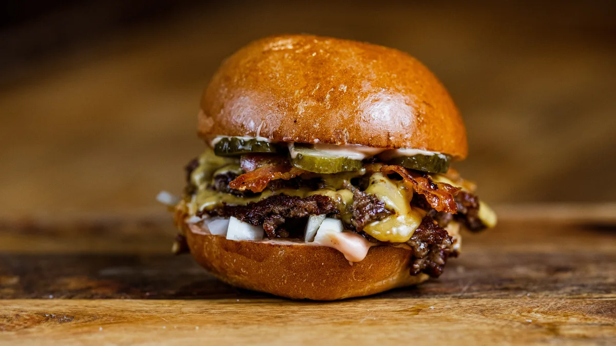 Smashed burger