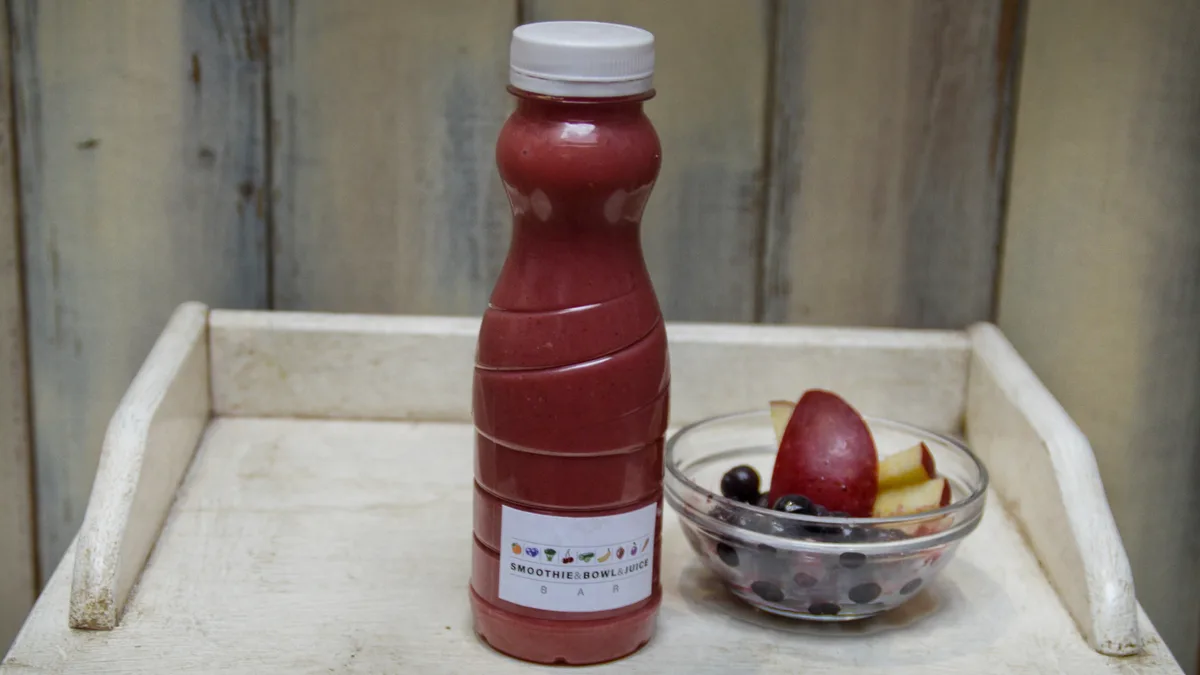 Áfonya-alma smoothie