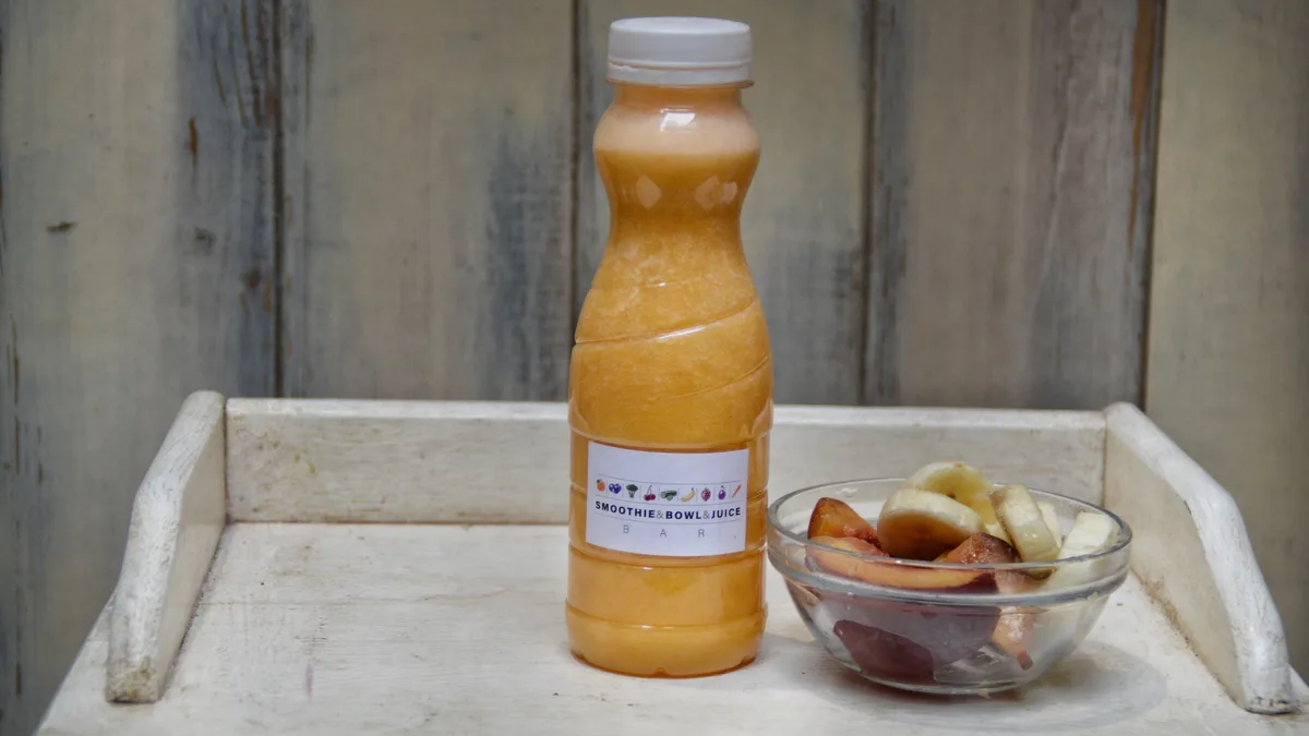 Banán-barack smoothie
