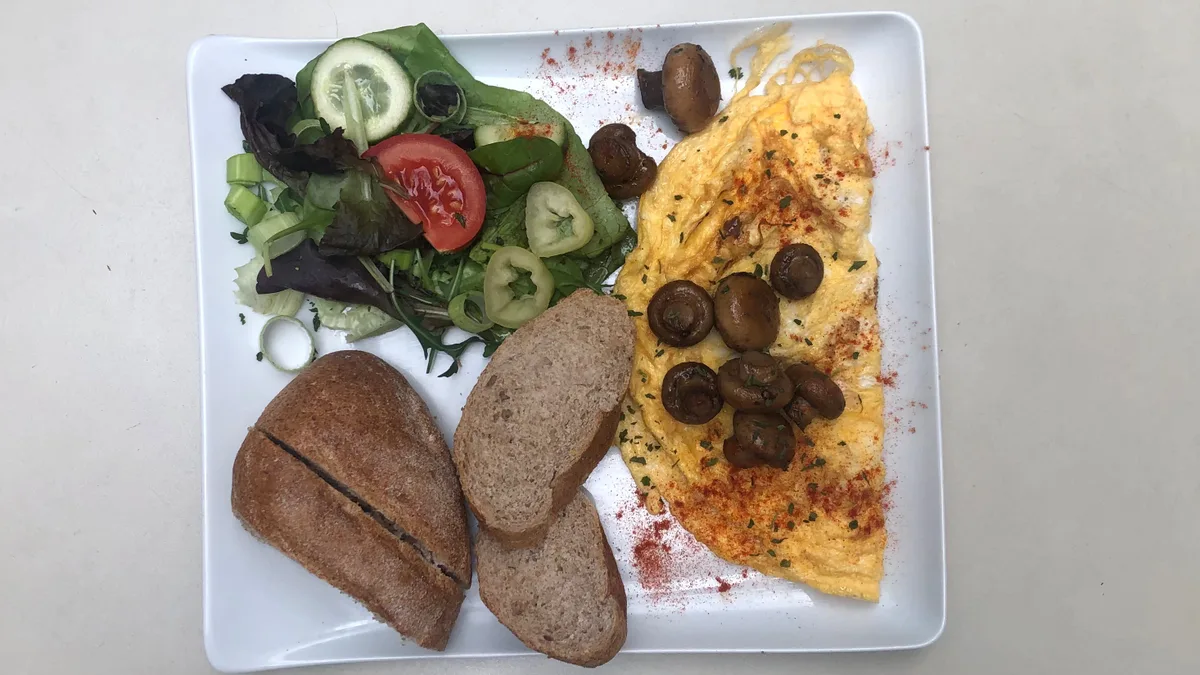 Gombás omlett