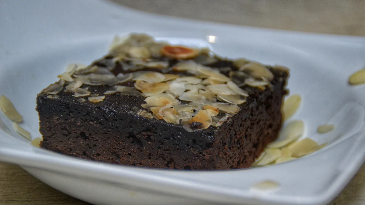 Narancsos brownie vegán