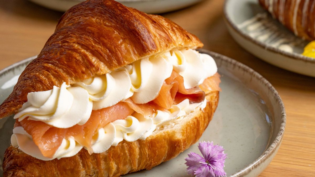 Cream Cheese and Salmon Croissant