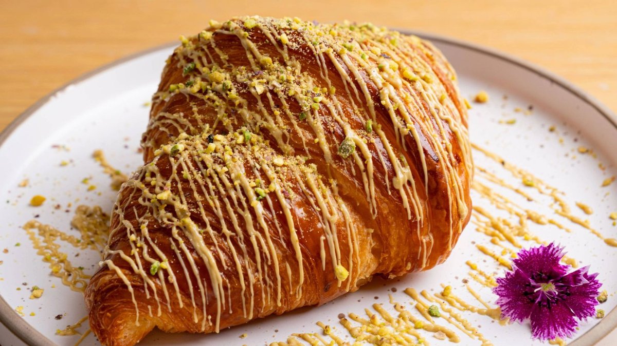 Croissant with Pistachio Cream Filling