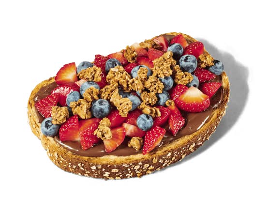 Hearty 8 Grain Loaded Chocolate Hazelnut Toast