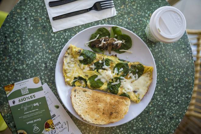 Mushroom and Spinach Omelet
