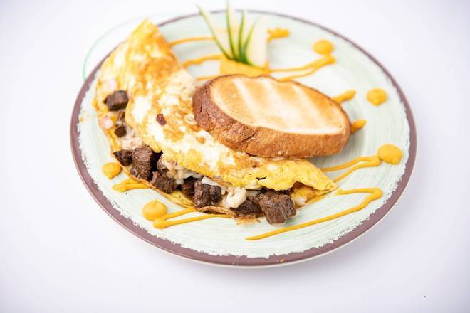 Steak and Egg Omelette