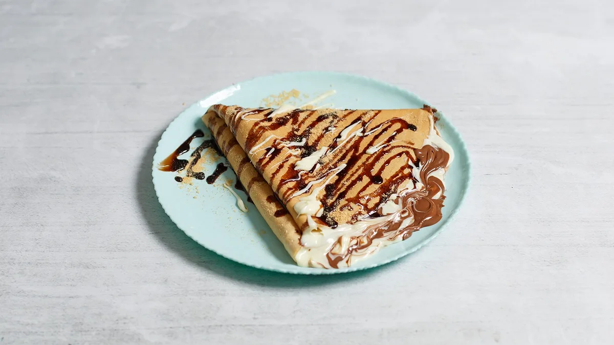 Mix Chocolate and Biscuit Crepe
