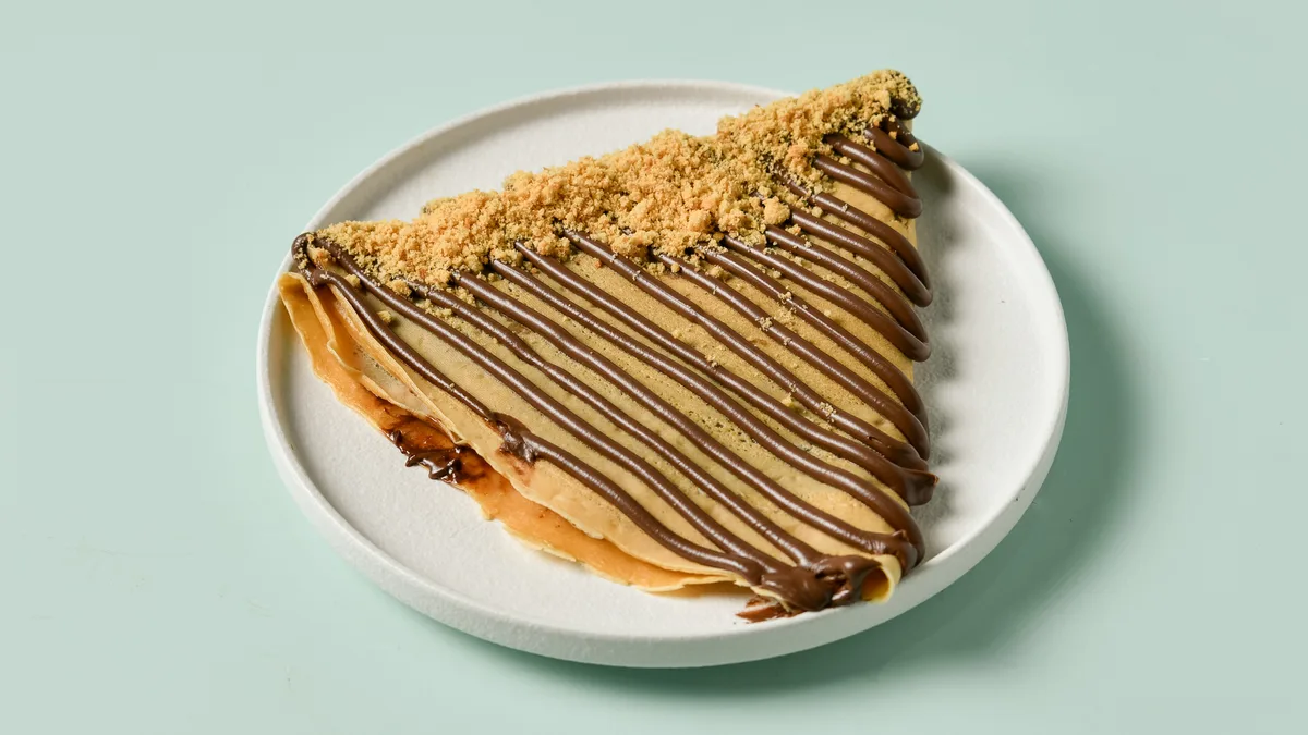 Nutella and Biscuit Crepe