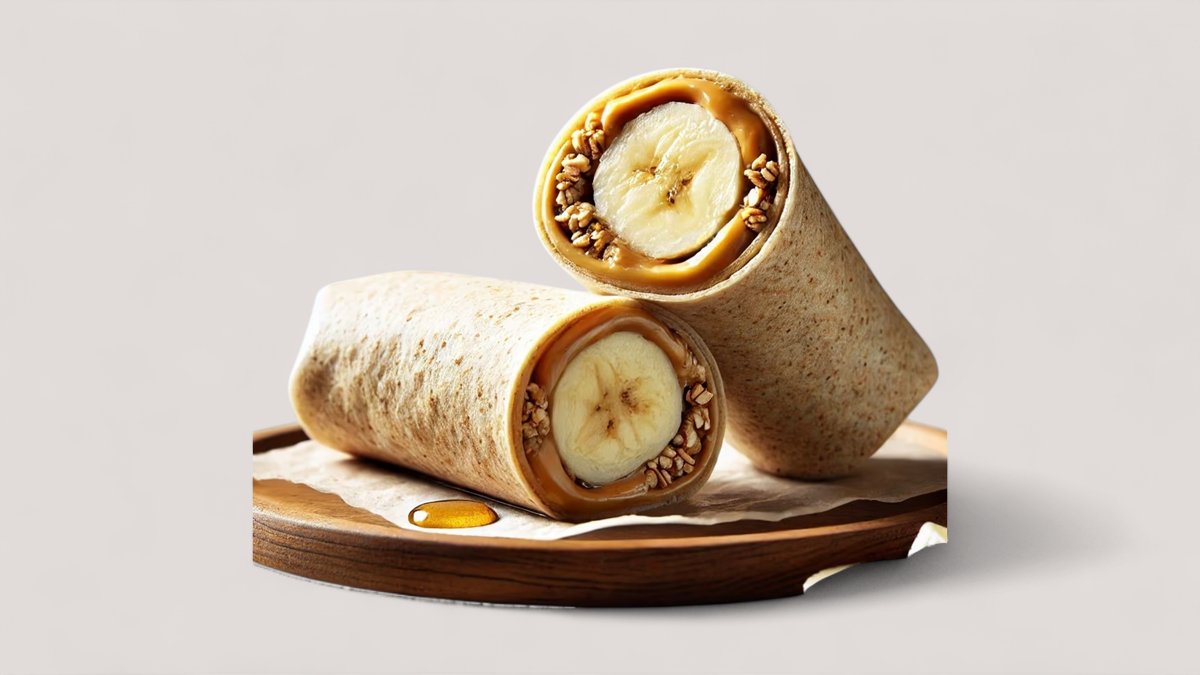 Peanut butter banana wrap