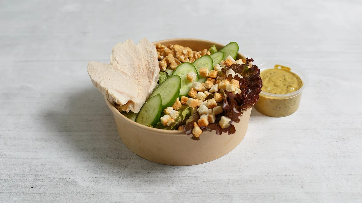 Salad With Chicken and Honey-Mustard