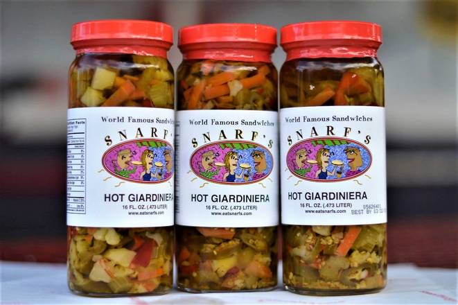 Hot Giardiniera Pepper Jar