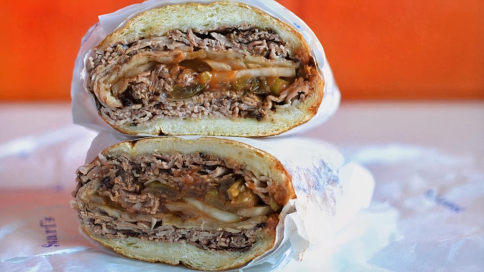 Smoked Brisket w/ BBQ Sauce and Swiss Cheese