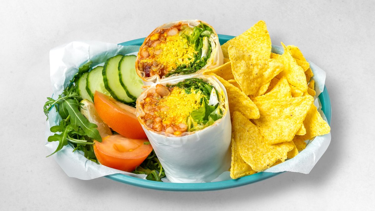 Vegan Scrambled Eggs Breakfast Burrito