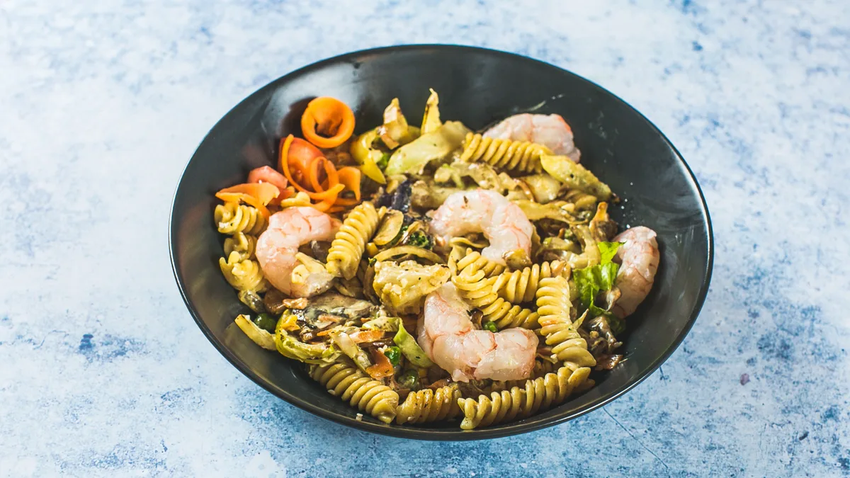 Wok škampi