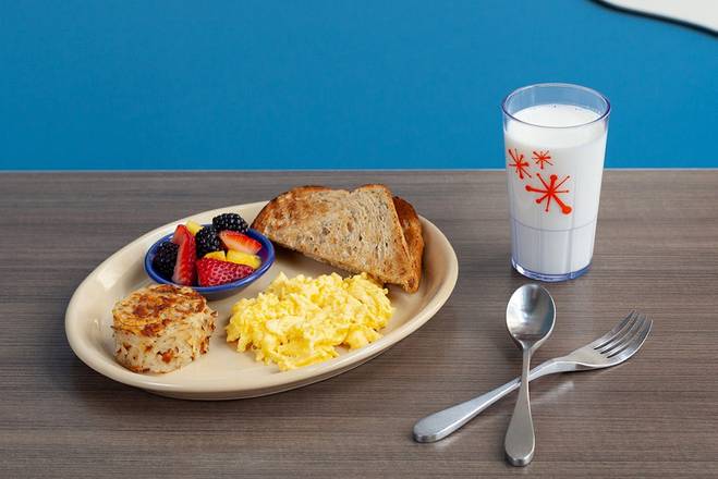 Kids Scrambled Eggs and Toast*