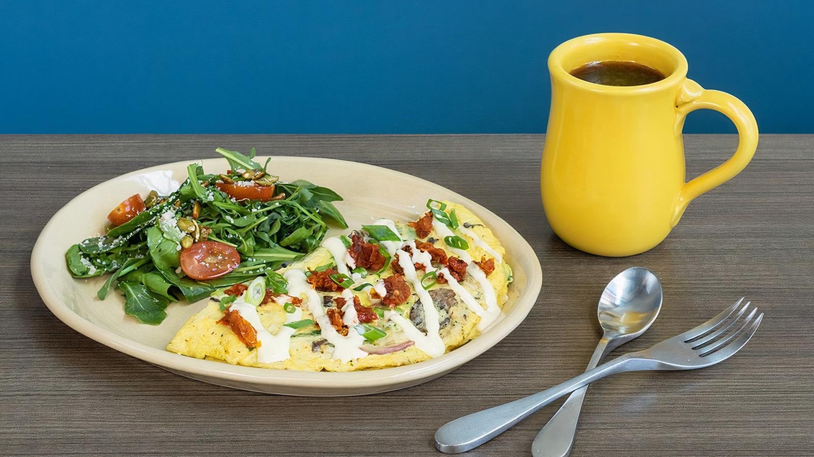 Crab and Asparagus Omelet*