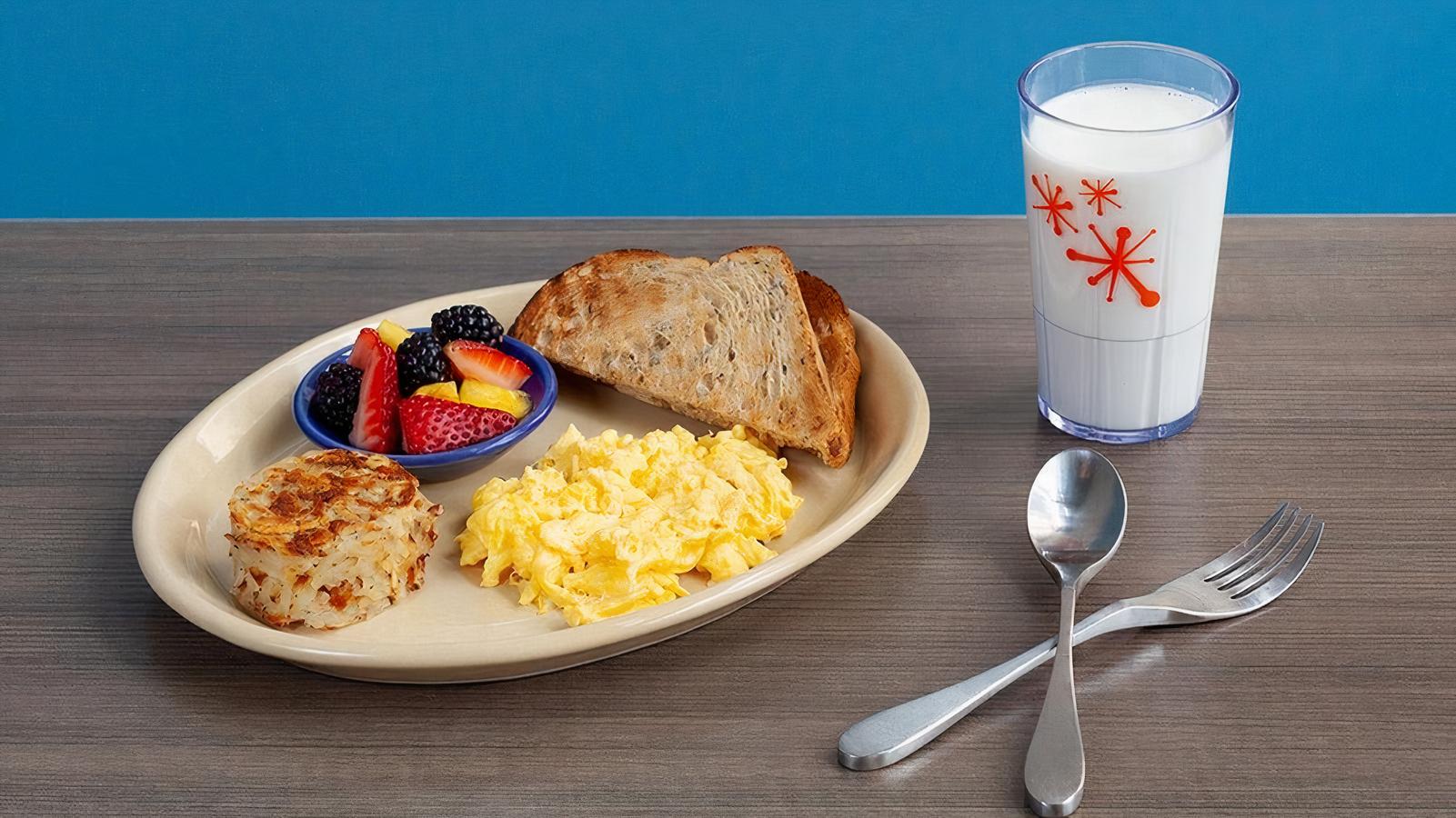 Kids Scrambled Eggs and Toast*