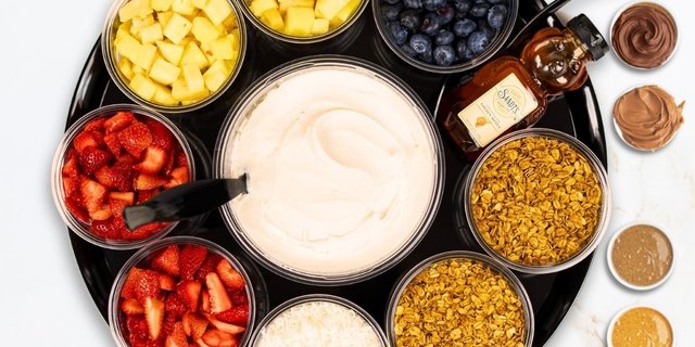 Small Build-Your-Own Bowl Bar w/ Spreads