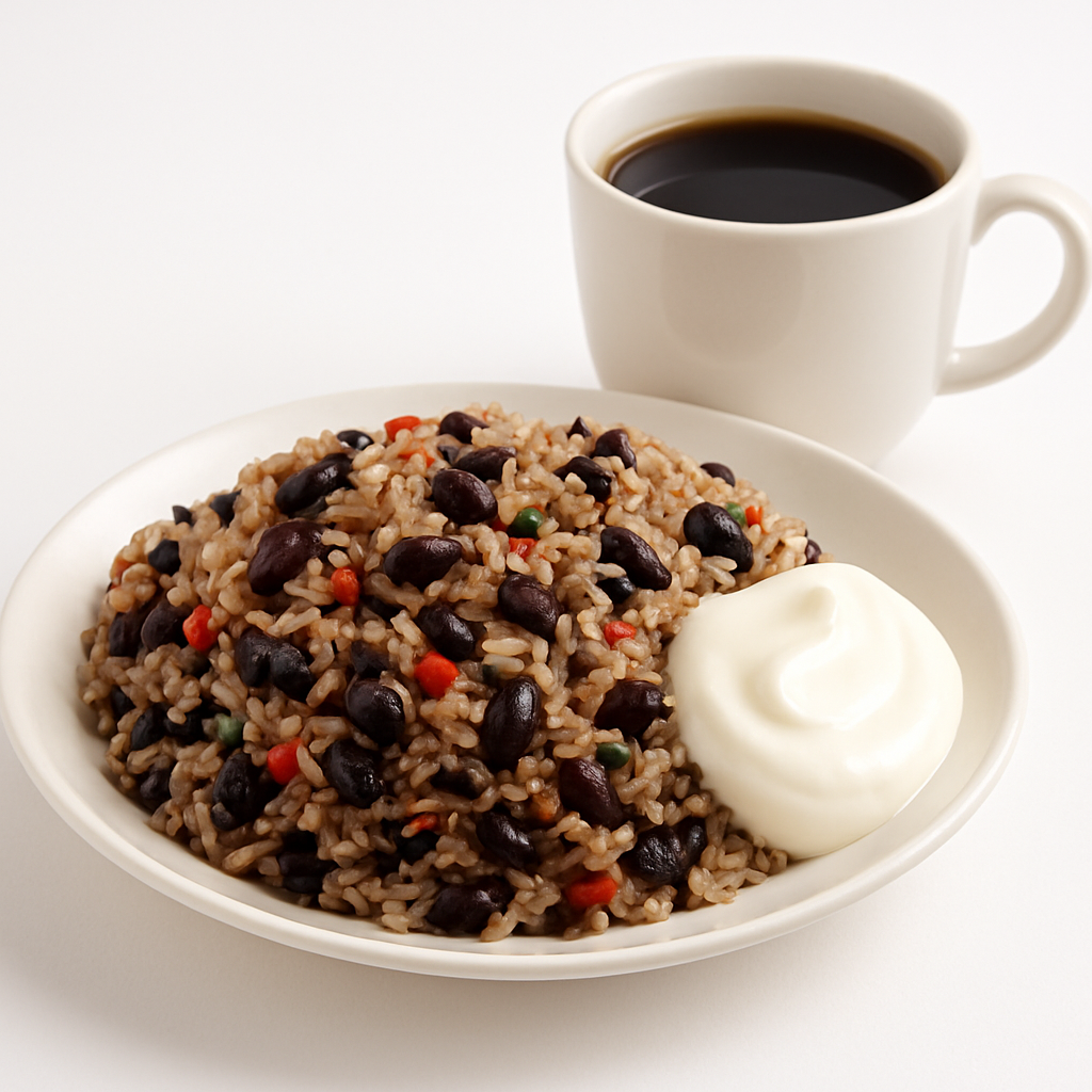 Gallo Pinto con Natilla