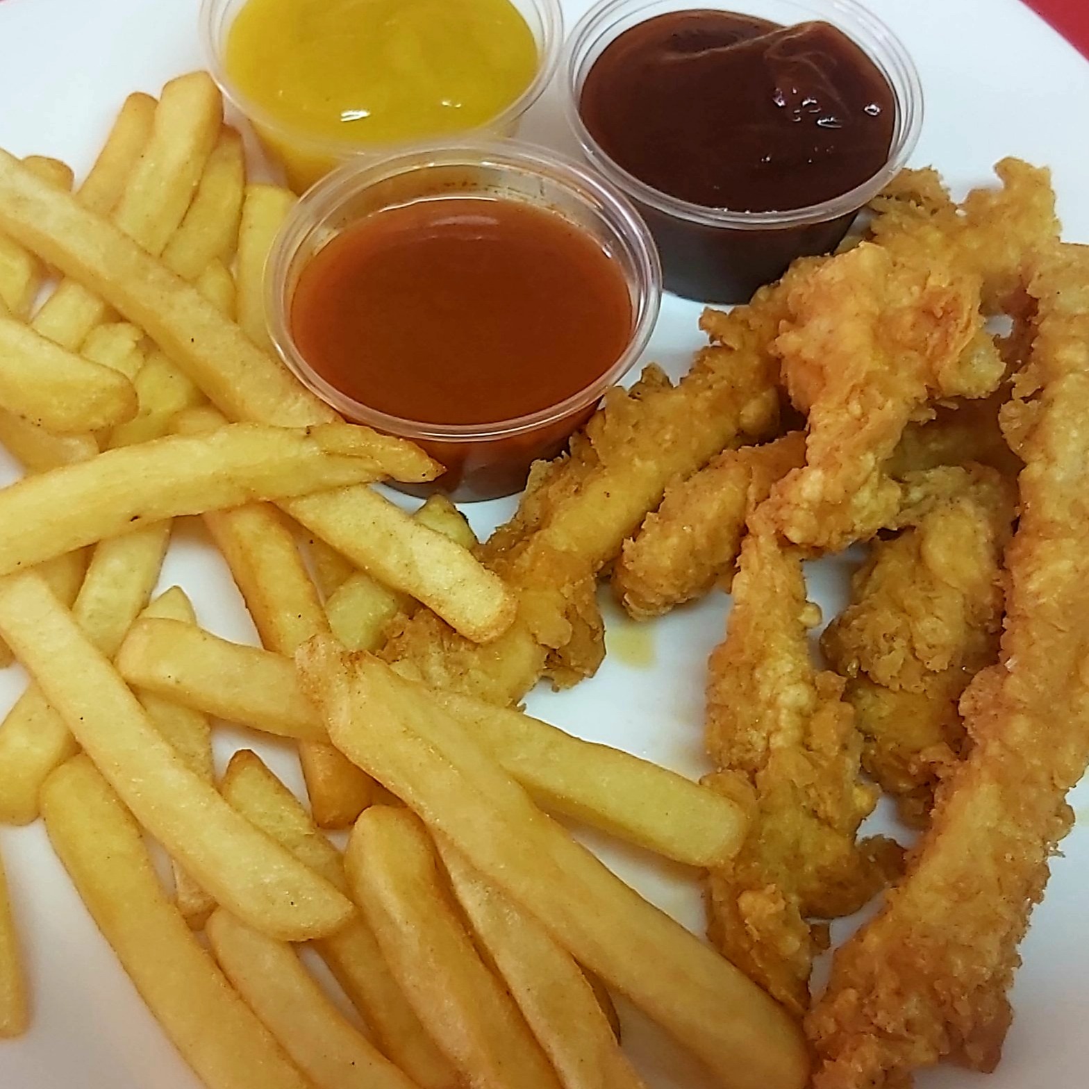Deditos de Pescado Empanisados y Papas F