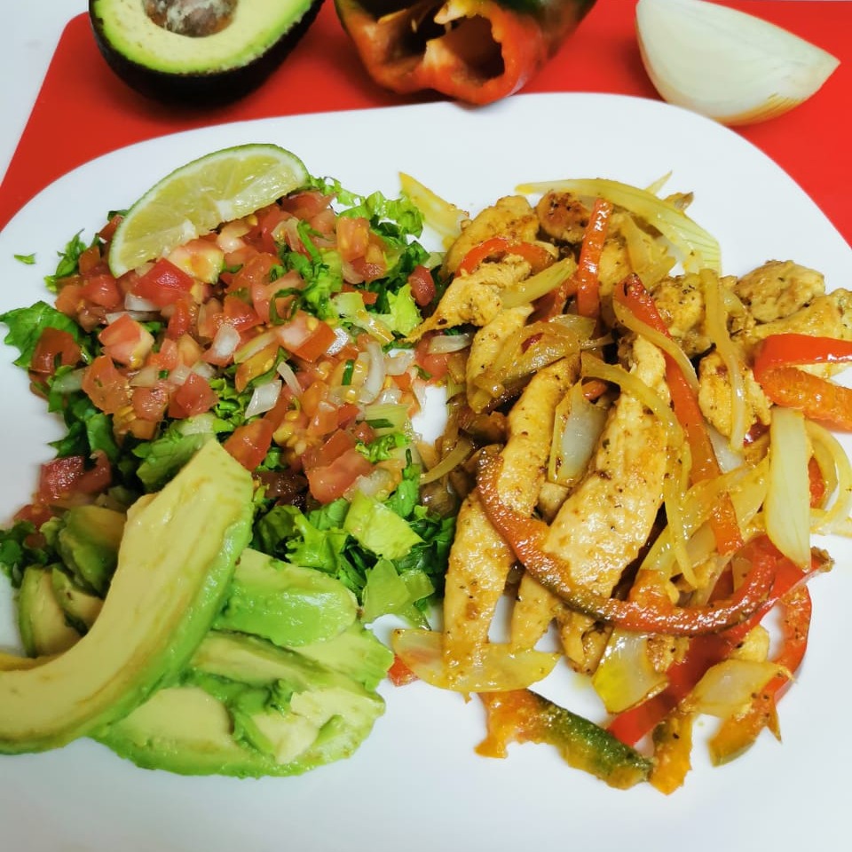 Fajitas de Pollo.