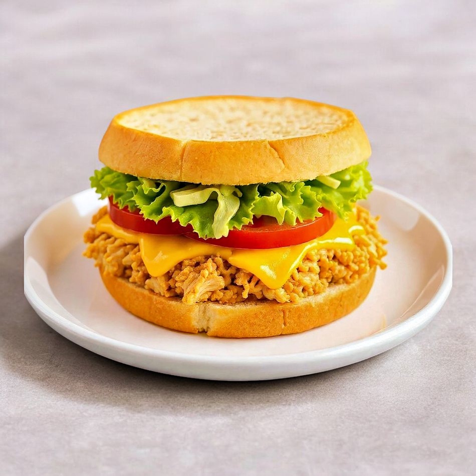 Sandwich De Pollo Desmechado