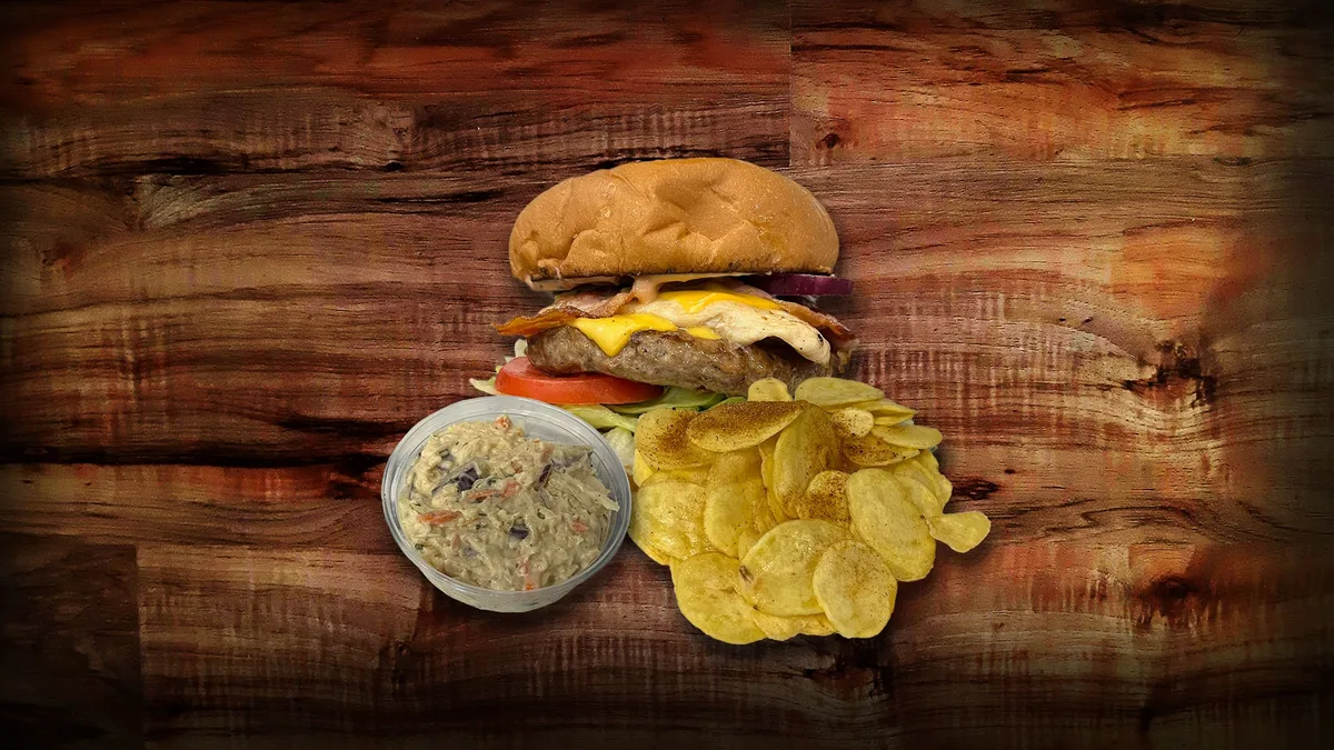 Beef and Chicken hamburger menü