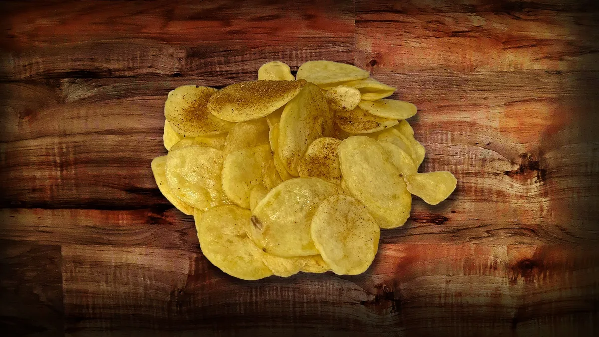 Frissen sült chips