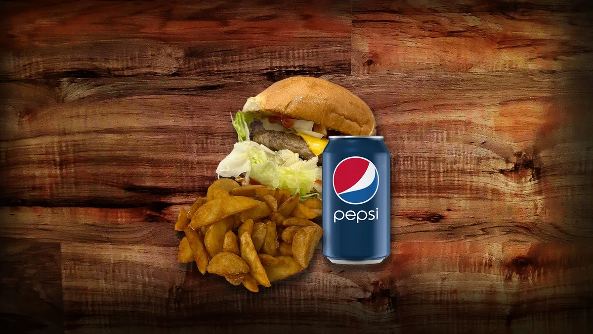 Retro hamburger menü