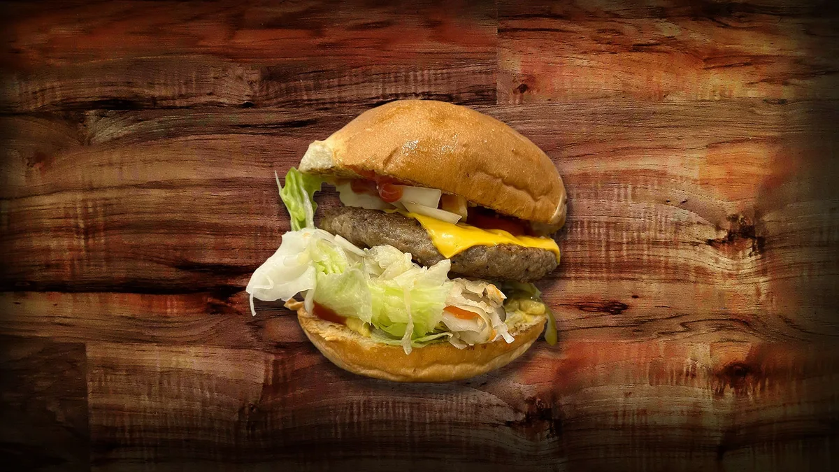 Retro hamburger