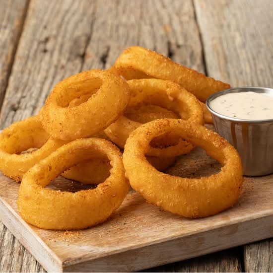 Dry-Rubbed Onion Rings