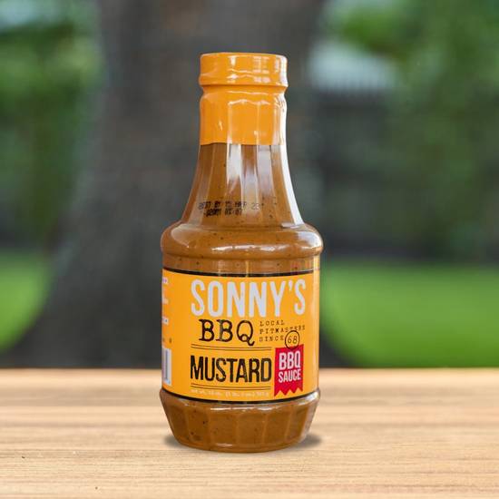 Mustard BBQ Sauce Bottle