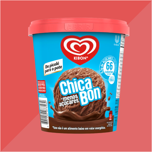 Pote Kibon Chicabon Menos Açúcares 800Ml