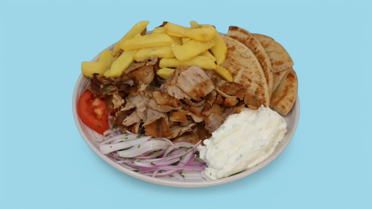 Portion Gyros + One  Pepsi