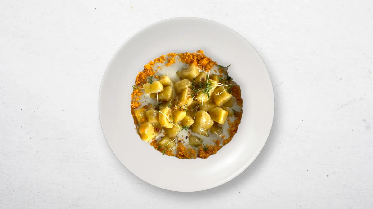 Domáce šafranové gnocchi