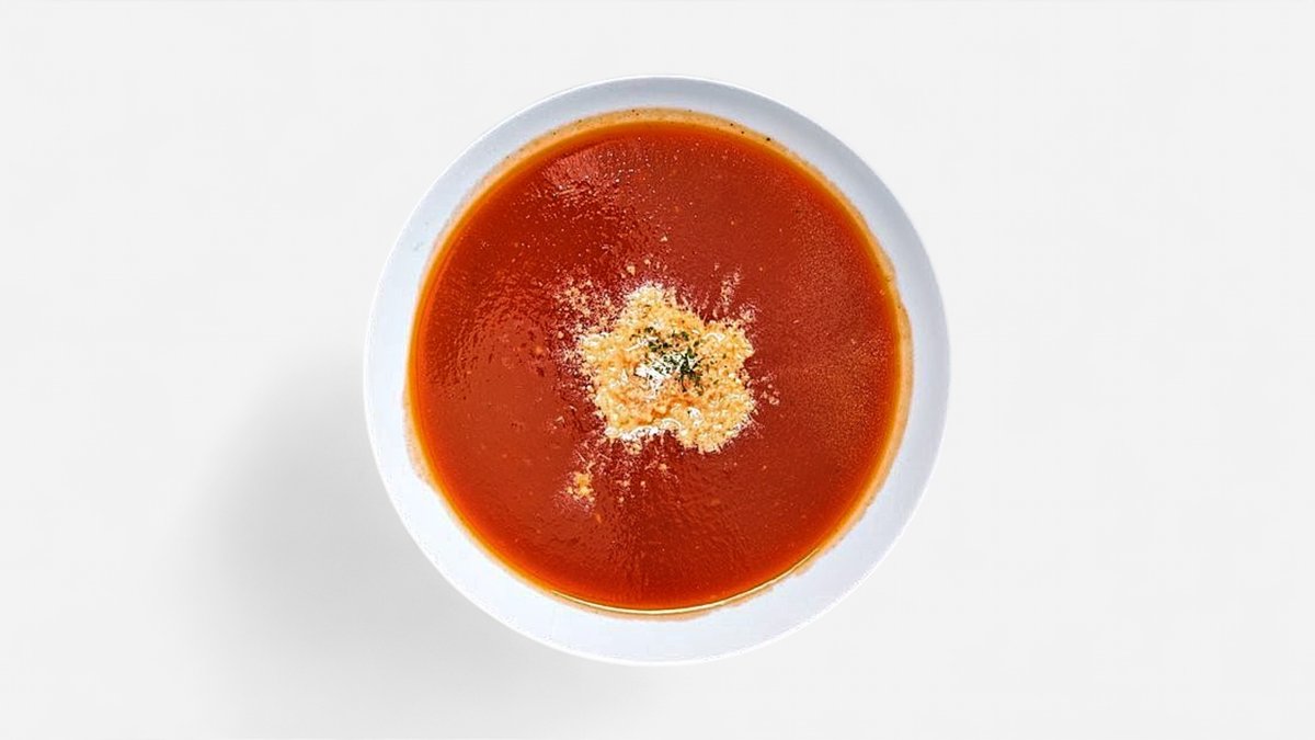 Paradajkový krém, bazalka, mozzarella