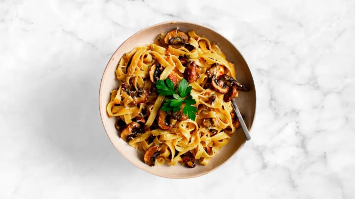 Creamy Spaghetti with Mushrooms