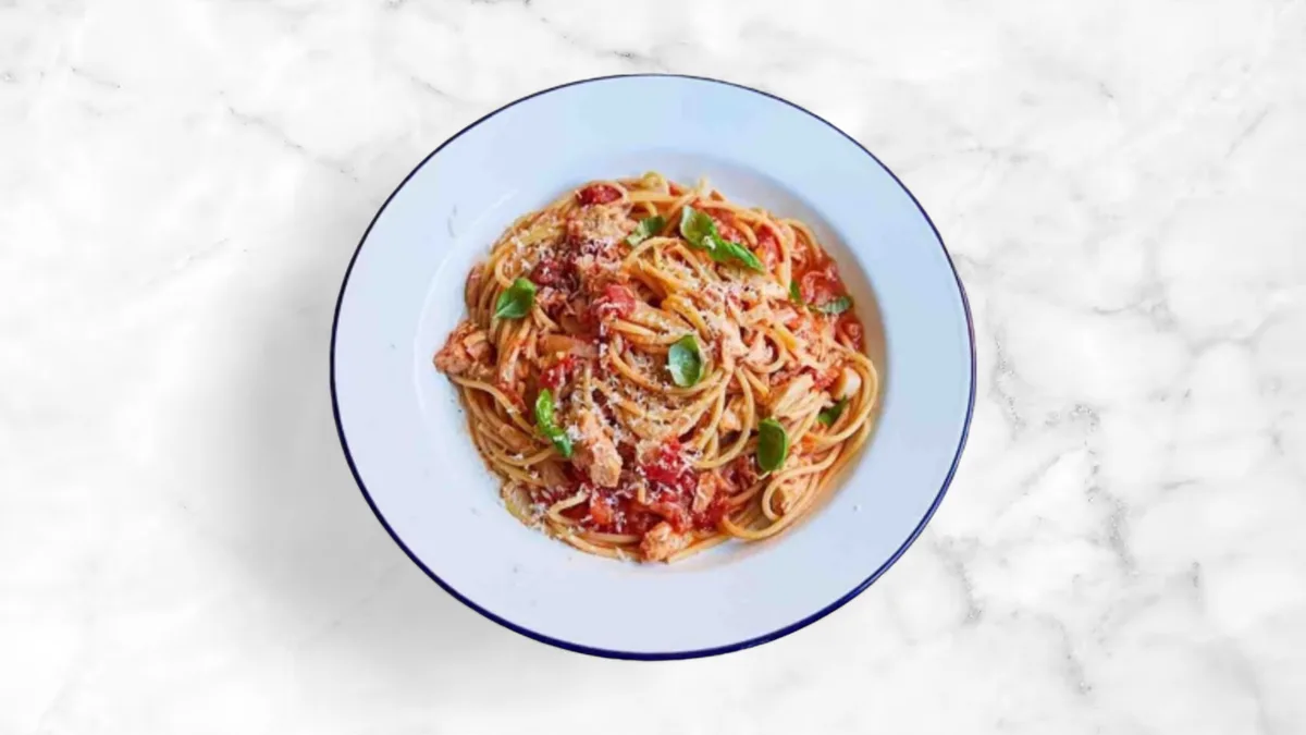 Tomato, Tuna and Mushroom Spaghetti