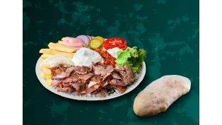 Gyros la farfurie Vitel-Purcel-Berbecut