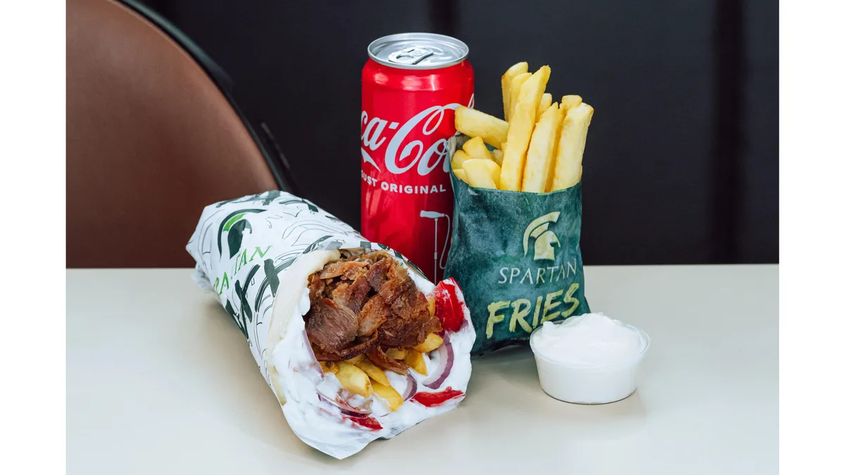 Meniu Gyros Grecia XXL Vitel-Purcel-Berbecut