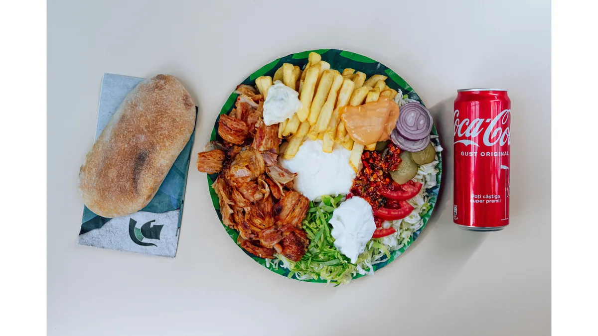 Meniu Gyros XXL la farfurie Puișor